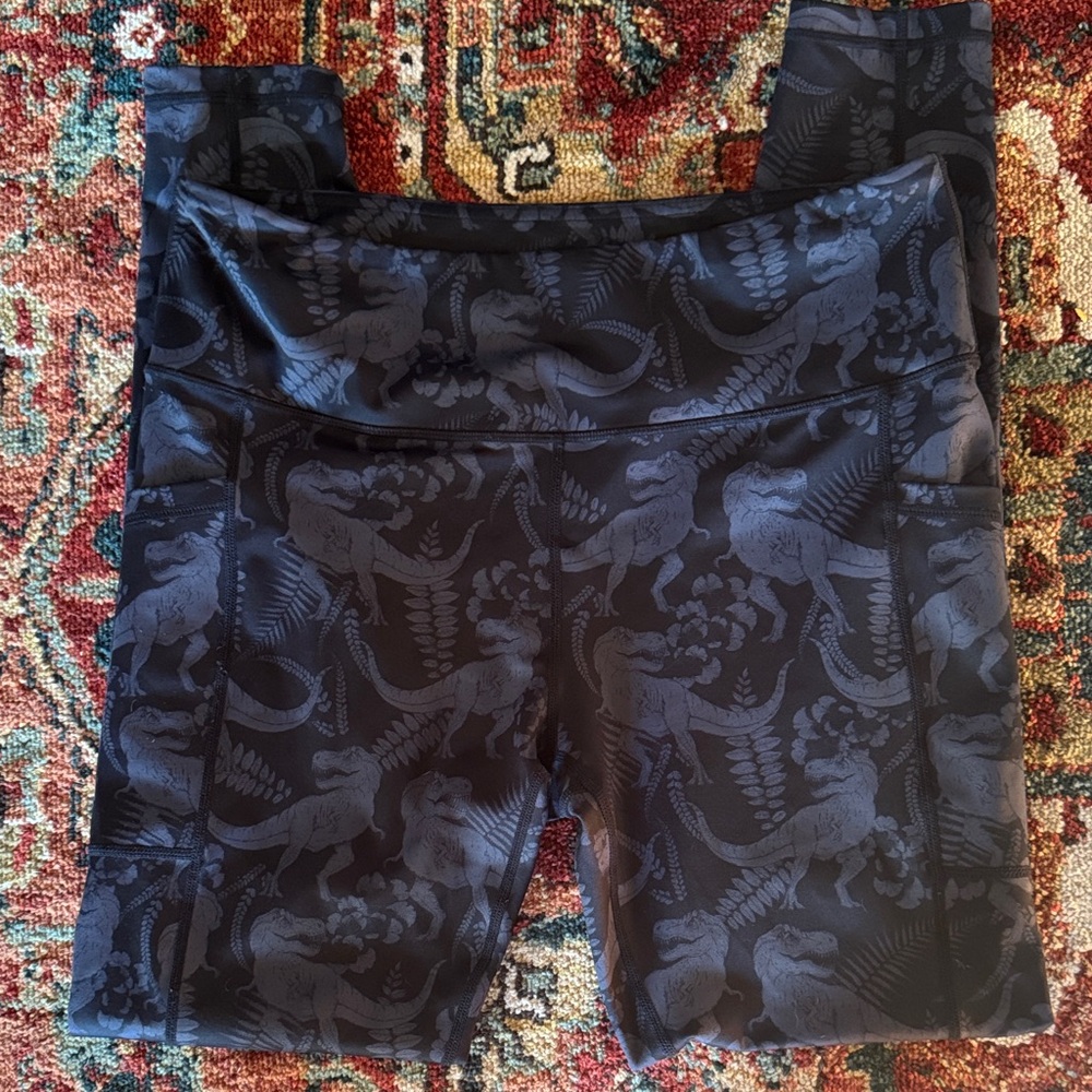 Constantly Varied Gear dinosaurs leggings size L
